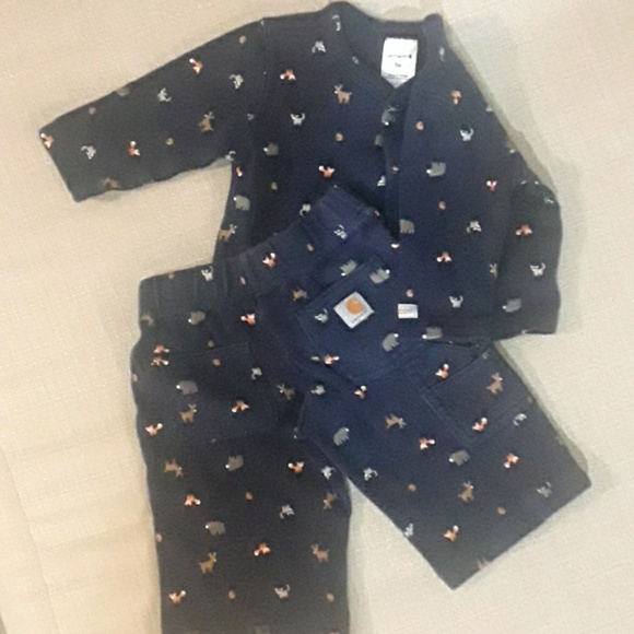 Infant Carhartt button up and pants - Picture 2 of 4